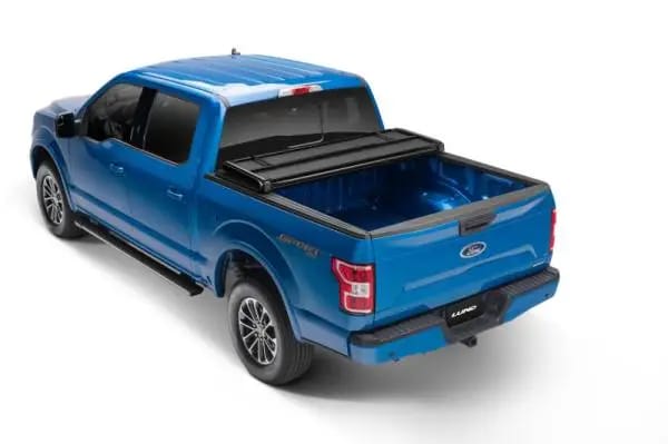 Lund 02-17 Dodge Ram 1500 Fleetside (8ft. Bed) Hard Fold Tonneau Cover - Black thumbnail 11