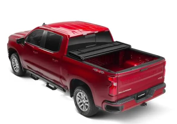 Lund 88-99 Chevy C1500 Fleetside (8ft. Bed) Hard Fold Tonneau Cover - Black thumbnail 11