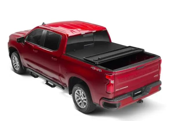 Lund 15-17 Chevy Silverado 3500 Fleetside (6.6ft. Bed) Hard Fold Tonneau Cover - Black thumbnail 11