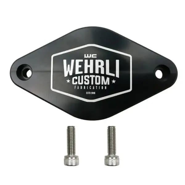 Wehrli 11-16 Chevrolet 6.6L LML Duramax Turbo Resonator Billet Block Off Plate thumbnail 2