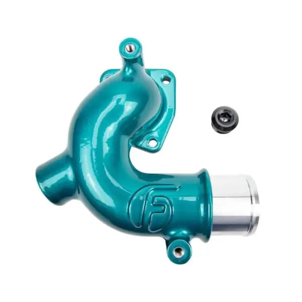 Wehrli 98-18 Dodge / Ram Cummins 5.9L/6.7L WCFab X Fleece Thermostat Housing - Candy Teal thumbnail 2