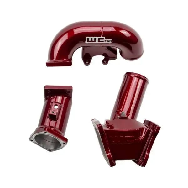 Wehrli 2007.5-2010 LMM Duramax High Flow 3in Y-Bridge Kit- WCFab Red thumbnail 5