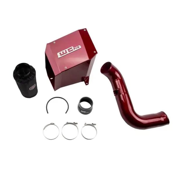 Wehrli 2004.5-2005 LLY Duramax 4in Intake Kit with Air Box - Red