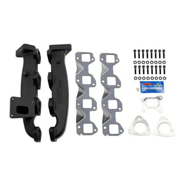 Wehrli 17-24 Chevrolet Duramax Billet Exhaust Manifold & Stainless Up Pipe Kit w/ Gaskets & Hardware thumbnail 4