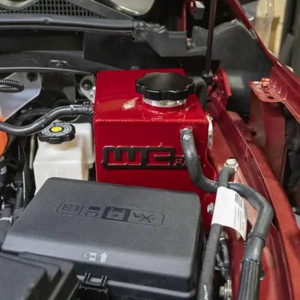 Wehrli 20-24 Chevrolet-GMC 6.6L L5P Duramax OEM Placement Coolant Tank Kit - Bengal Red thumbnail 4