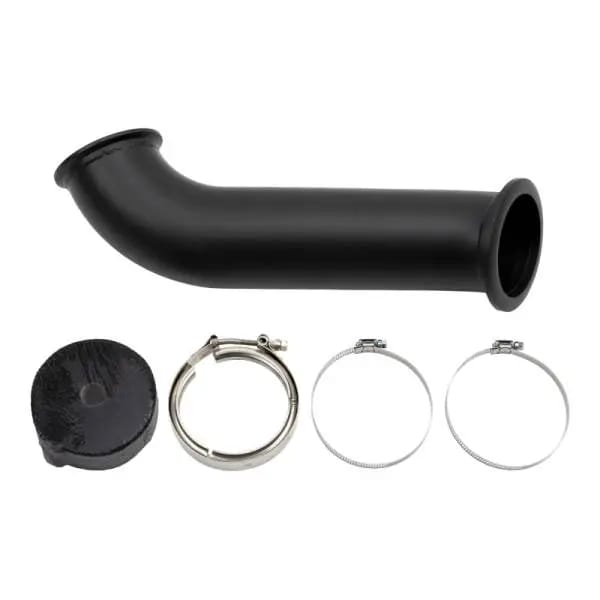 Wehrli 04.5-07 Dodge Ram Cummins 4in Down Pipe - w/High Mount S400 Turbo & 2nd Gen Manifold thumbnail 2