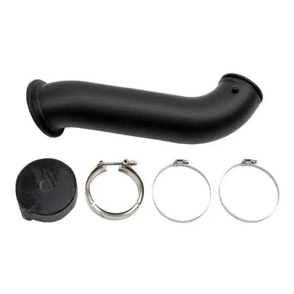 Wehrli 04.5-07 Dodge Ram Cummins 4in Down Pipe - w/High Mount S300 Turbo & 2nd Gen Manifold thumbnail 2