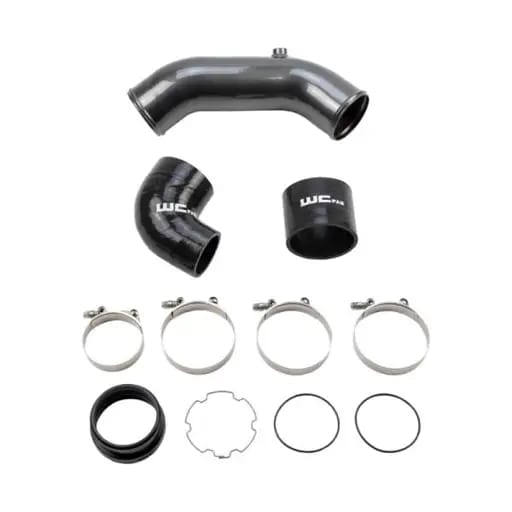 Wehrli 2017+ Ford 6.7L Power Stroke 3.5in Cold Side Intercooler Pipe - Candy Teal