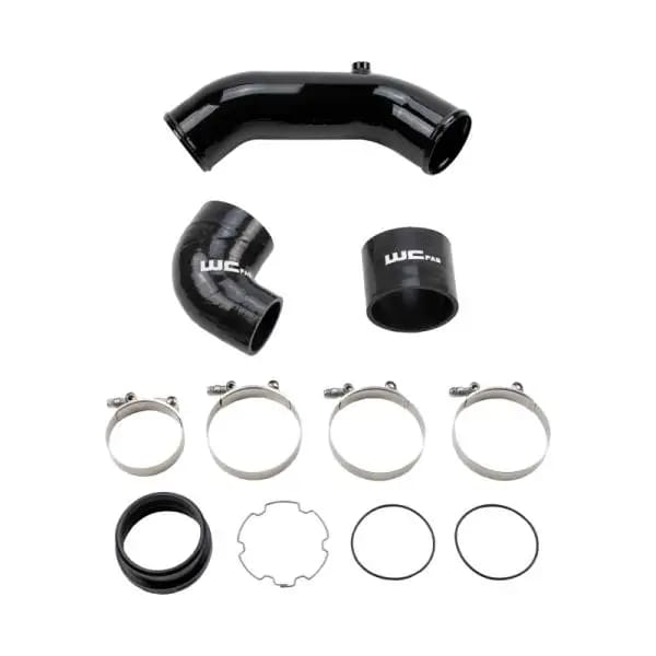 Wehrli 2017+ Ford 6.7L Power Stroke 3.5in Cold Side Intercooler Pipe - Gloss Black