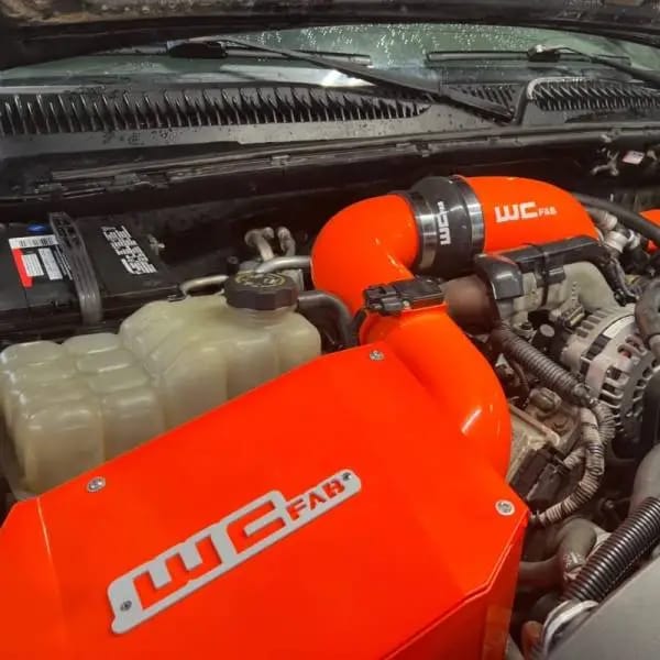 Wehrli 04.5-05 Duramax LLY 4in Stage 2 Intake Kit - Sparkle Bomber Orange thumbnail 5