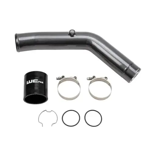 Wehrli 23-24 Ford 6.7L HO Power Stroke 3in Hot Side Intercooler Pipe - Flat Black