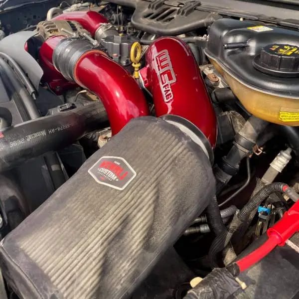 Wehrli 03-07 Ford 6.0L Powerstroke 4in Intake Kit - WCFab Grey thumbnail 4
