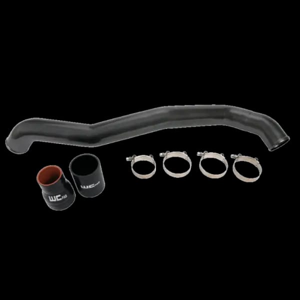 Wehrli 11-16 Chevrolet 6.6L LML Duramax Driver Side 3in Intercooler Pipe - Semi-Gloss Black thumbnail 2