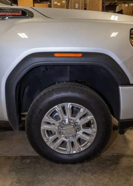 Wehrli 2020+ GMC 2500/3500HD Fender Flare Marker Light Delete Kit w/o Logo - Fine Texture Black thumbnail 6