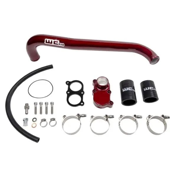 Wehrli 01-05 Chevrolet 6.6L LB7/LLY Duramax Thermostat Housing & Upper Coolant Pipe Kit - Gloss Blac thumbnail 2