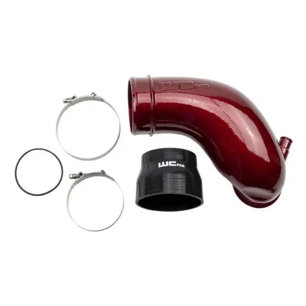 Wehrli 06-10 Chevrolet 6.6L LBZ/LMM Duramax 3.5in Intake Horn - WCFab Red thumbnail 2