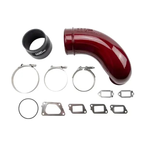 Wehrli 11-16 Chevrolet 6.6L LML Duramax 5in Intake Horn - WCFab Red thumbnail 2