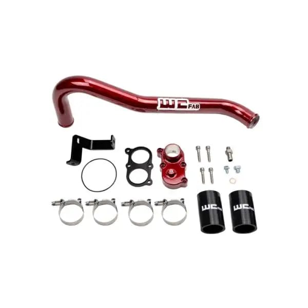 Wehrli 06-10 Duramax LBZ/LMM Thermostat Housing Kit - WCFab Red thumbnail 2