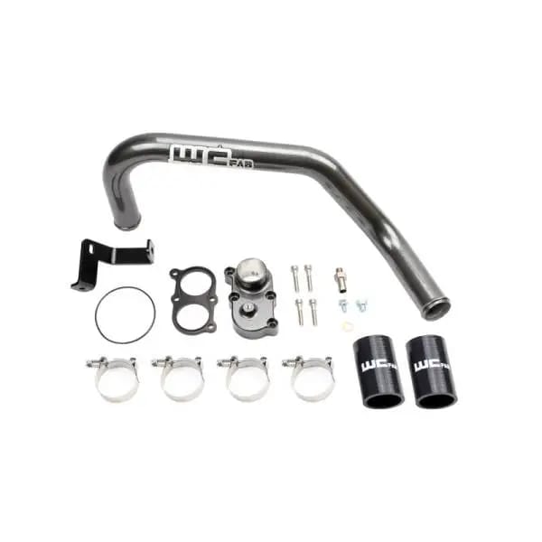 Wehrli 06-10 Duramax LBZ/LMM Thermostat Housing Kit For Dual CP3 - Gloss White thumbnail 2