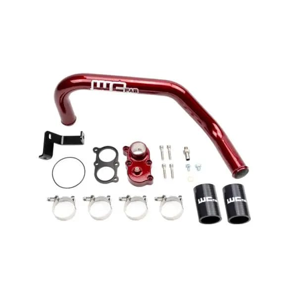 Wehrli 06-10 Duramax LBZ/LMM Thermostat Housing Kit For Dual CP3 - WCFab Red thumbnail 2