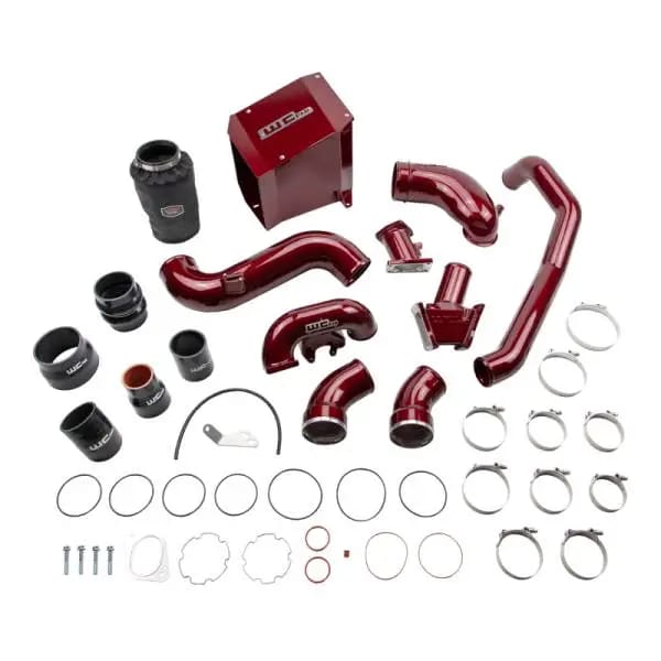 Wehrli 2007.5-2010 Chevrolet Duramax 6.6L LMM Stage 2 High Flow Intake Bundle Kit - WCFab Red thumbnail 2