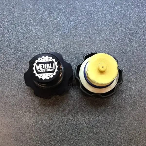 Wehrli 2001+ GM Duramax LB7/LLY/LBZ/LMM/LML/L5P Billet Oil Fill Cap - Black Anodized thumbnail 8