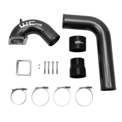 Wehrli 03-07 Cummins 5.9L D/S 3.5in. Intake Horn IC Pipe - Illusion Blueberry