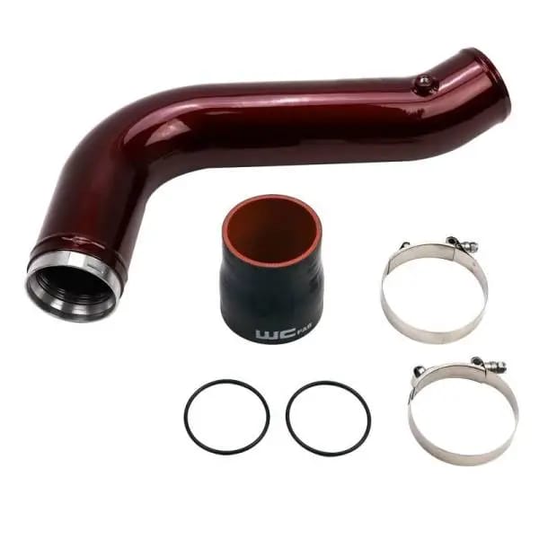 Wehrli 17-19 Chevrolet 6.6L L5P Duramax Passenger Side 3.5in Intercooler Pipe - Candy Teal thumbnail 3