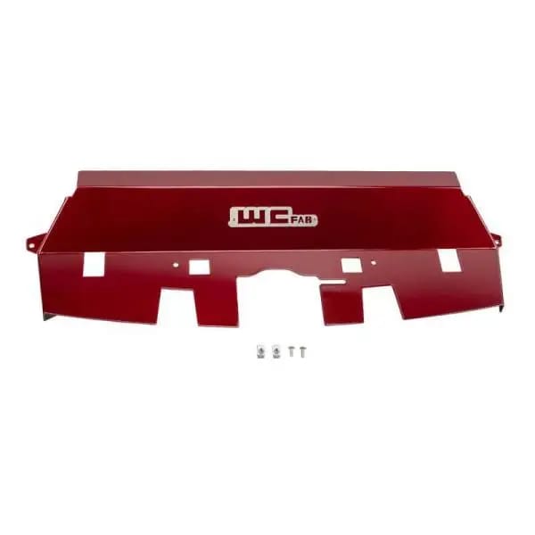 Wehrli 10-12 Cummins Fabricated Aluminum Radiator Cover - WCFab Red