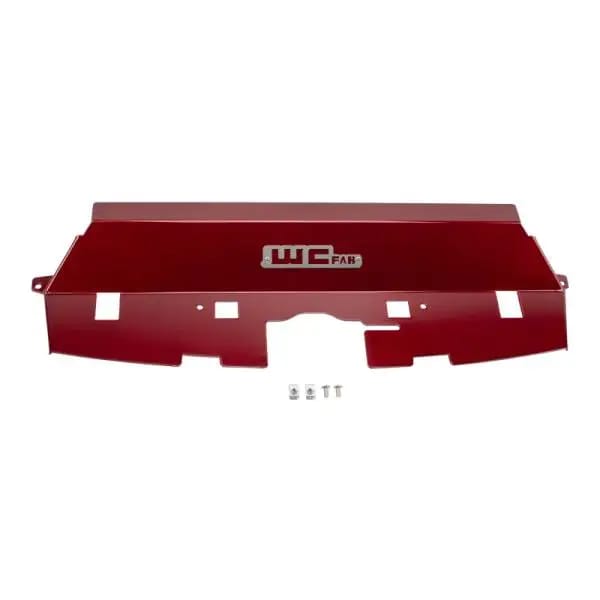 Wehrli 13-18 Cummins Fabricated Aluminum Radiator Cover - WCFab Red thumbnail 2