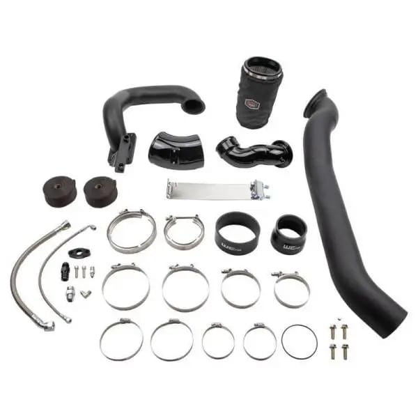 Wehrli 03-07 Dodge 5.9L Cummins S400 Twin Turbo Kit (No Turbo) - Gloss Black