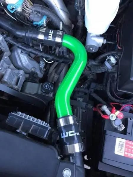 Wehrli 06-10 Chevrolet 6.6L LBZ/LMM Duramax Upper Coolant Pipe - Gun Metal thumbnail 5