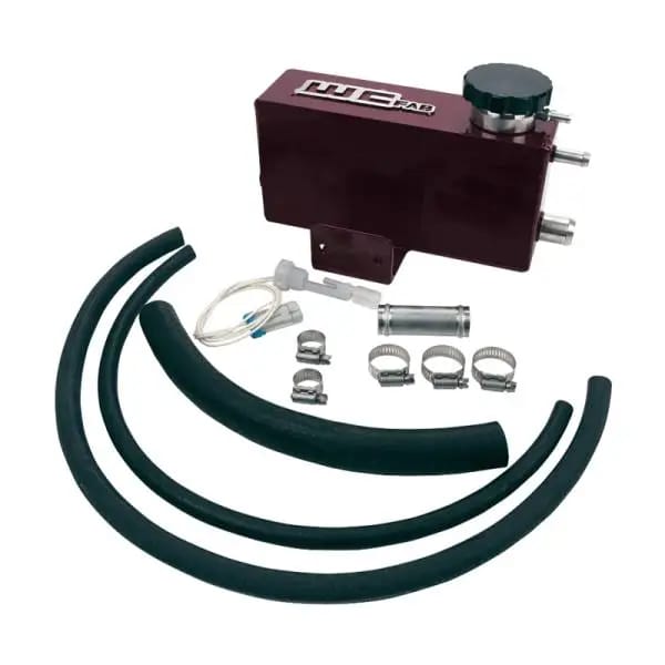 Wehrli 01-06 Chevrolet 6.6L LB7/LLY/LBZ Duramax Twin Turbo Style Coolant Tank Kit - Gloss Black thumbnail 2