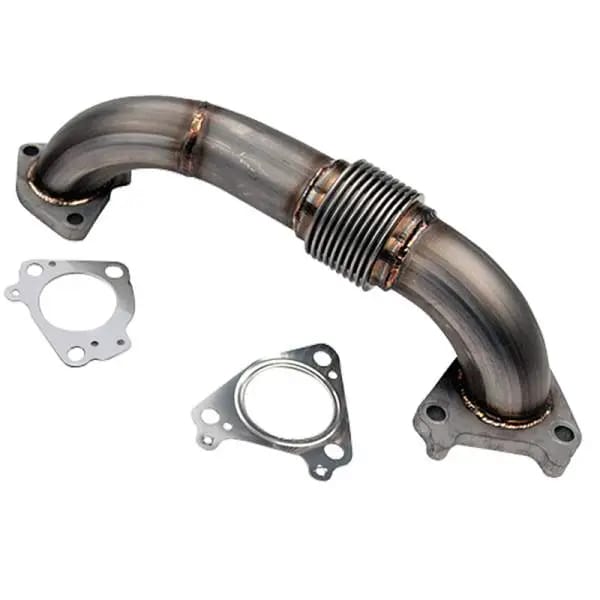 Wehrli 01-04 Chevrolet 6.6L Duramax LB7 2in Stainless Passenger Side Up Pipe w/Gaskets (Twin Turbo) thumbnail 2