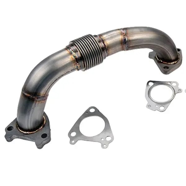 Wehrli 01-16 Chevrolet 6.6L Duramax 2in Stainless Driver Side Up Pipe w/Gaskets (Single/Twin Turbo) thumbnail 2