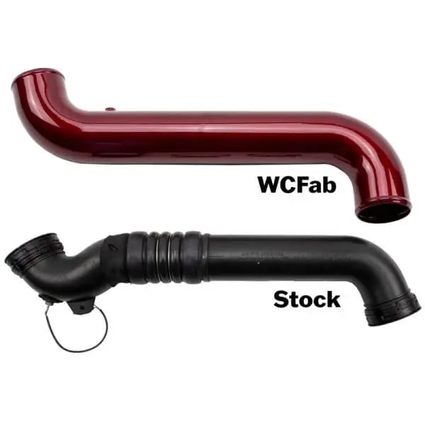 Wehrli 11-16 Duramax LML Passenger Side 3.5 in. Intercooler Pipe - WCFab Red thumbnail 4