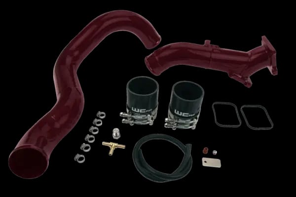 Wehrli 01-04 Chevrolet 6.6L LB7 Duramax 3in Y-Bridge Kit - Candy Red thumbnail 2