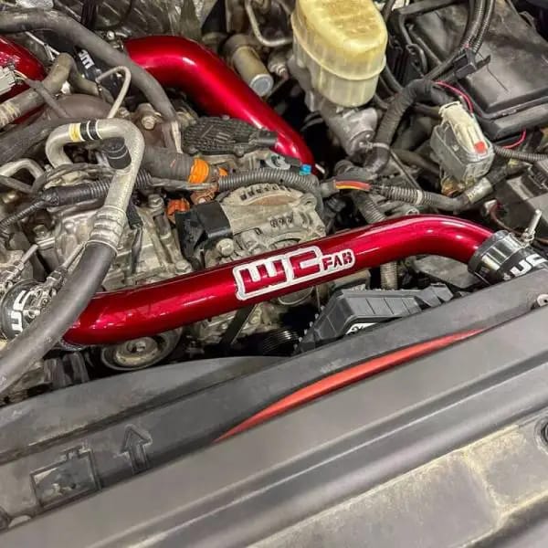 Wehrli 11-16 Chevrolet 6.6L LML Duramax Upper Coolant Pipe - Gloss Black thumbnail 4