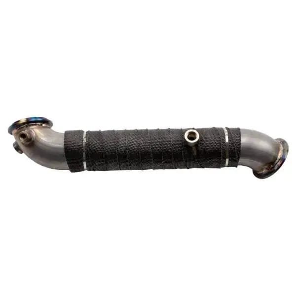Wehrli 11-15 Chevrolet 6.6L LML Duramax 3in Stainless Down Pipe (V-Band Style) thumbnail 3