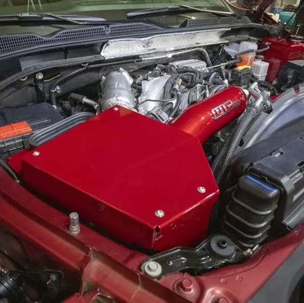 Wehrli 20-24 Chevrolet 6.6L L5P Duramax 4in Intake Kit - Red thumbnail 4