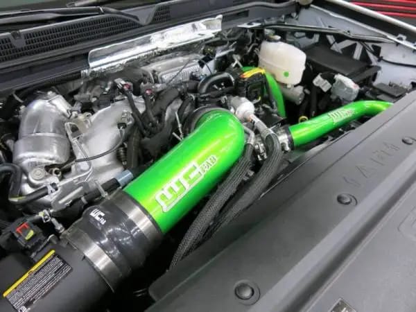Wehrli 17-19 Chevrolet 6.6L L5P Duramax 4in Intake Pipe (Use w/OEM Air Box) - Bengal Blue thumbnail 6