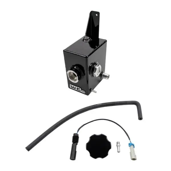 Wehrli 17-19 Chevrolet L5P Duramax Twin Turbo Style Coolant Tank Kit - Gloss Black thumbnail 2
