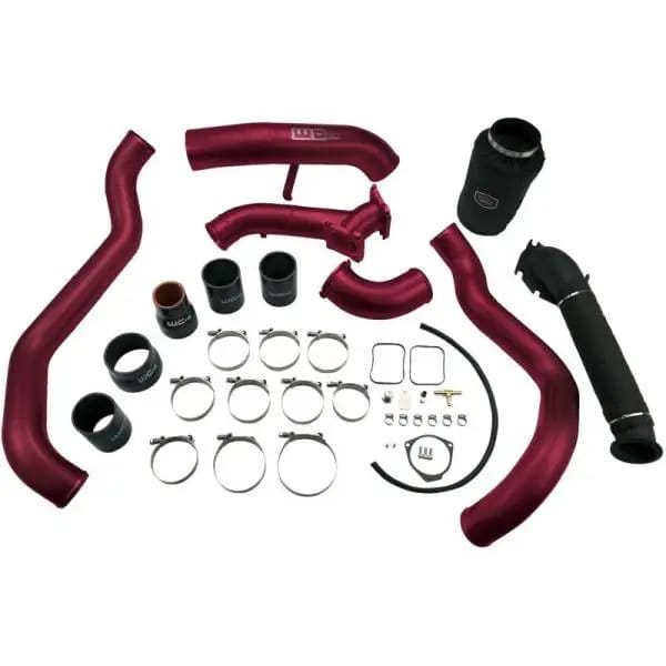 Wehrli 01-04 Chevrolet 6.6L LB7 Duramax High Flow Intake Bundle Kit - WCFab Red thumbnail 2