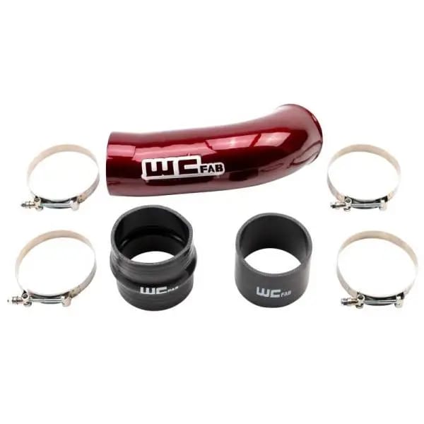 Wehrli 2020-2024 Chevrolet 6.6L L5P Duramax 4in Intake Pipe (Use w/OEM Air Box) - WCFab Red thumbnail 2