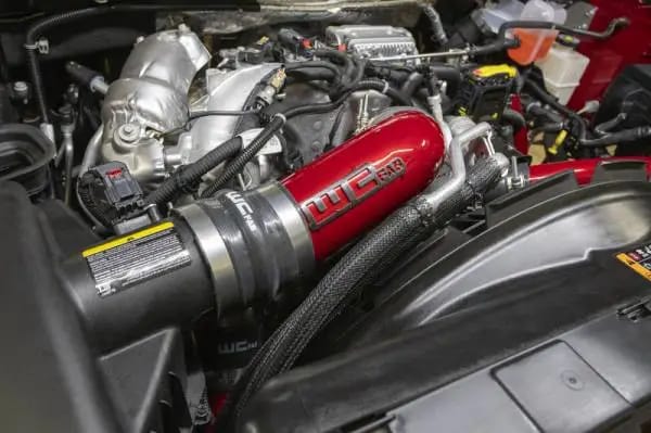 Wehrli 2020-2024 Chevrolet 6.6L L5P Duramax 4in Intake Pipe (Use w/OEM Air Box) - Sparkle Copper thumbnail 5