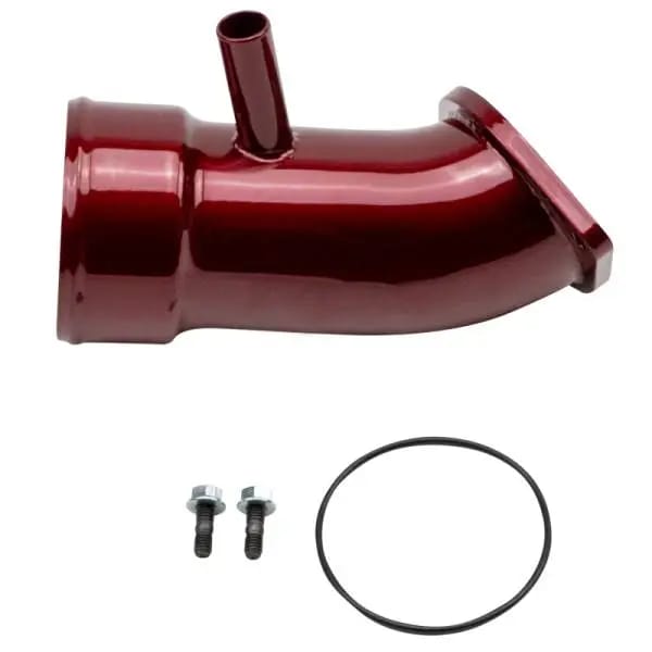 Wehrli 17-19 Chevrolet 6.6L L5P Duramax 3.5in Intake Horn w/PCV Port - WCFab Red thumbnail 2