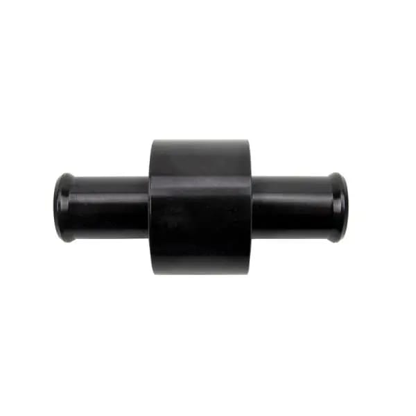 Wehrli 3/4in Hose Barb Straight w/ 1/2in NPT Port Billet Aluminum Adapter Fitting - Black Anodized thumbnail 3
