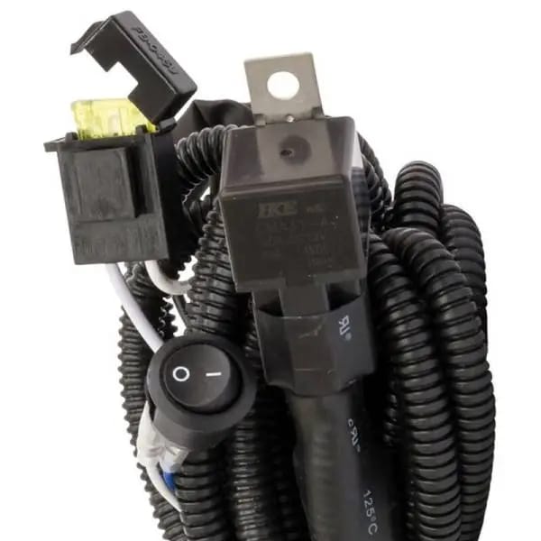 Westin 11ft Length 12 Ga Incl 30 Amp Fuse w/ Loom & Single Connector LED Wiring Harness - Black thumbnail 2