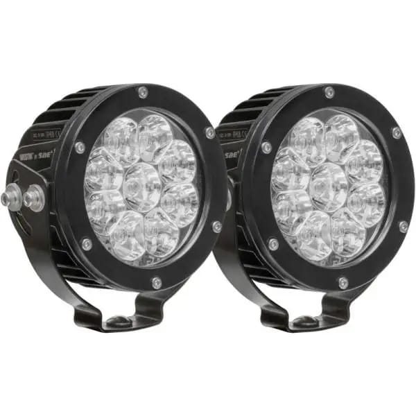 Westin Axis LED Auxiliary Light 4.75 inch Round Flood w/3W Osram (Set of 2) - Black thumbnail 4