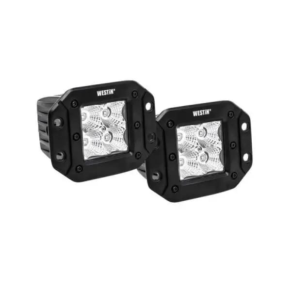 Westin FM4Q 3W Osram w/mounting hardware and pigtail connectors (set of 2) - Black thumbnail 2